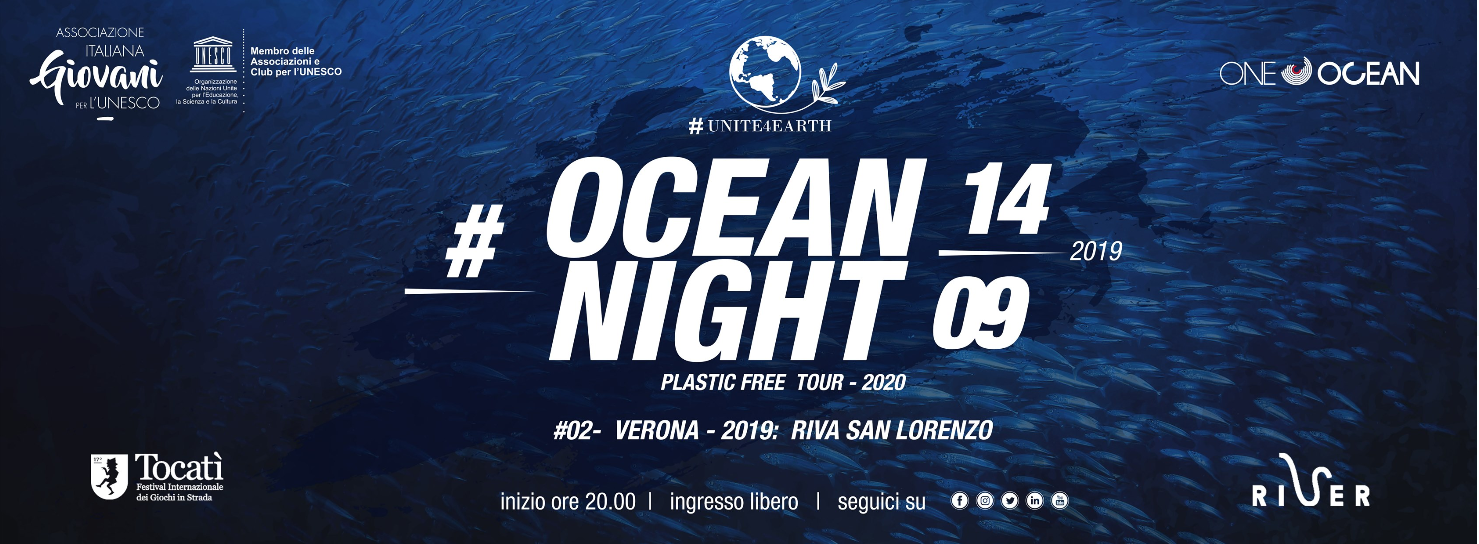 Ocean Night, Tour italiano plastic free UNESCO