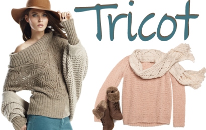 Lana tricot tra maglioni, cappelli, sciarpe e borsette