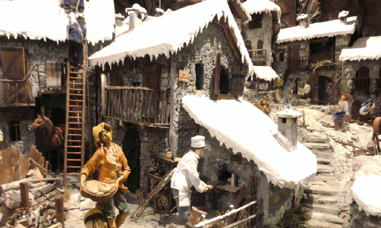 Neve finta per il presepe