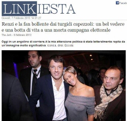 Matteo Renzi e le tette, della fan