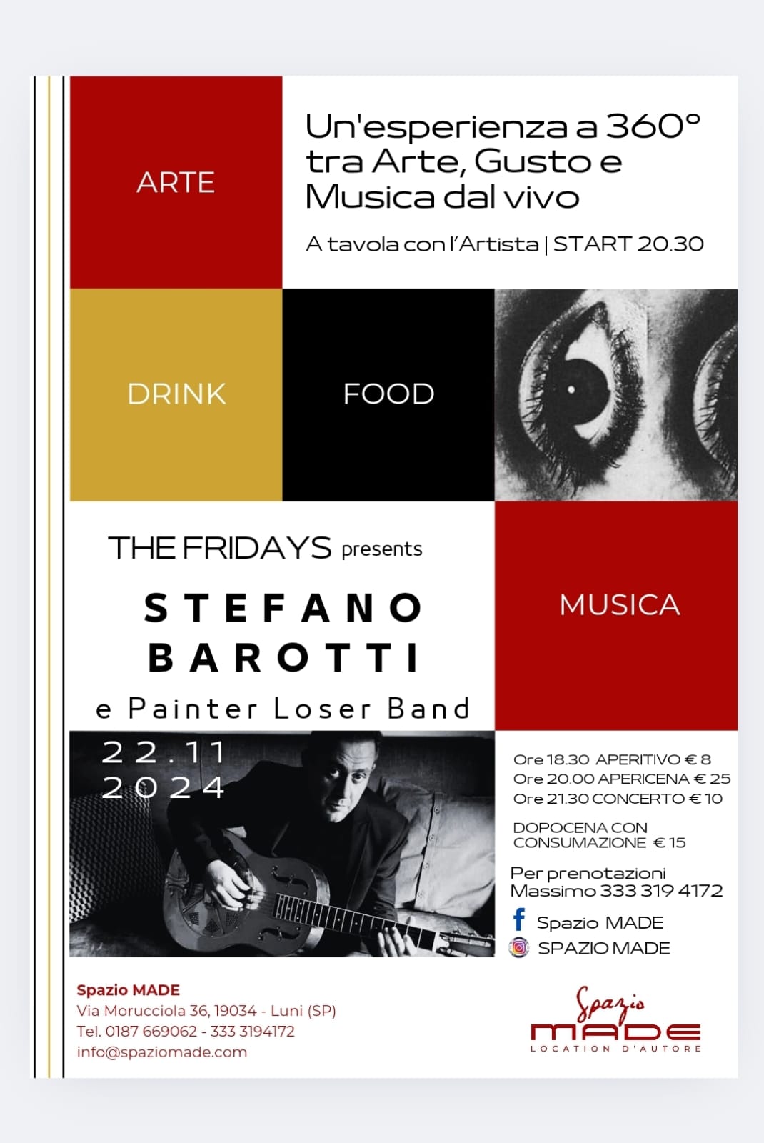 STEFANO BAROTTI E PAINTER LOSER BAND IN CONCERTO