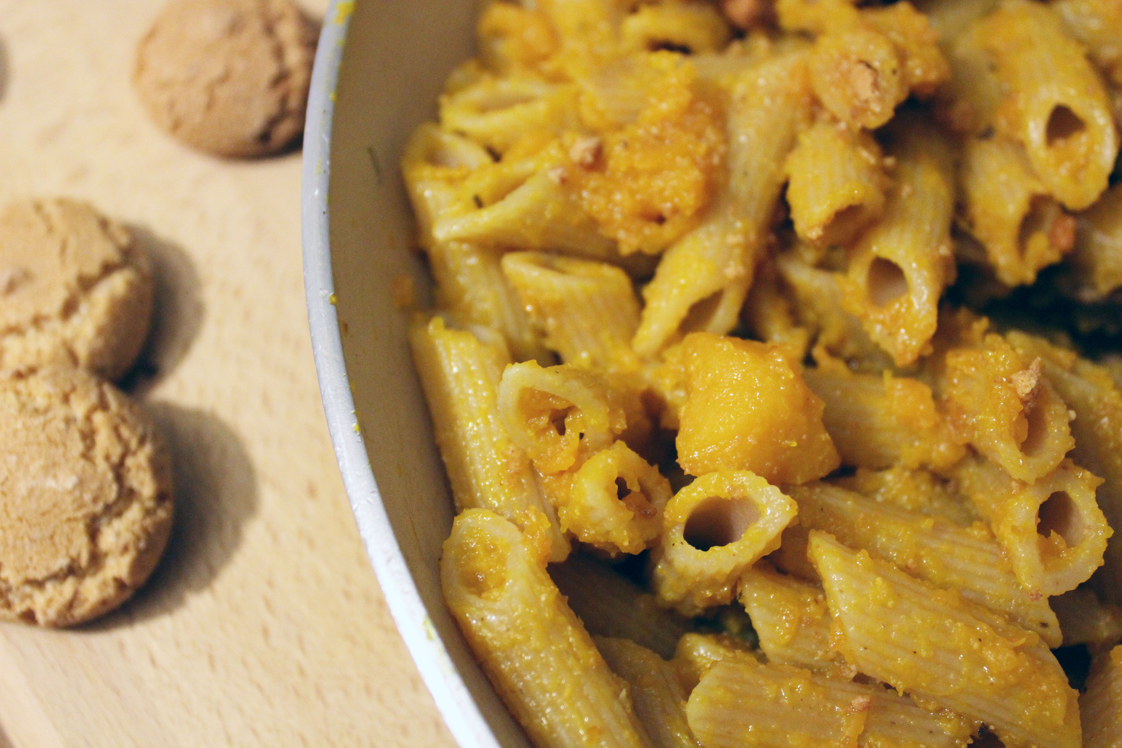 Pasta con Zucca e Amaretti