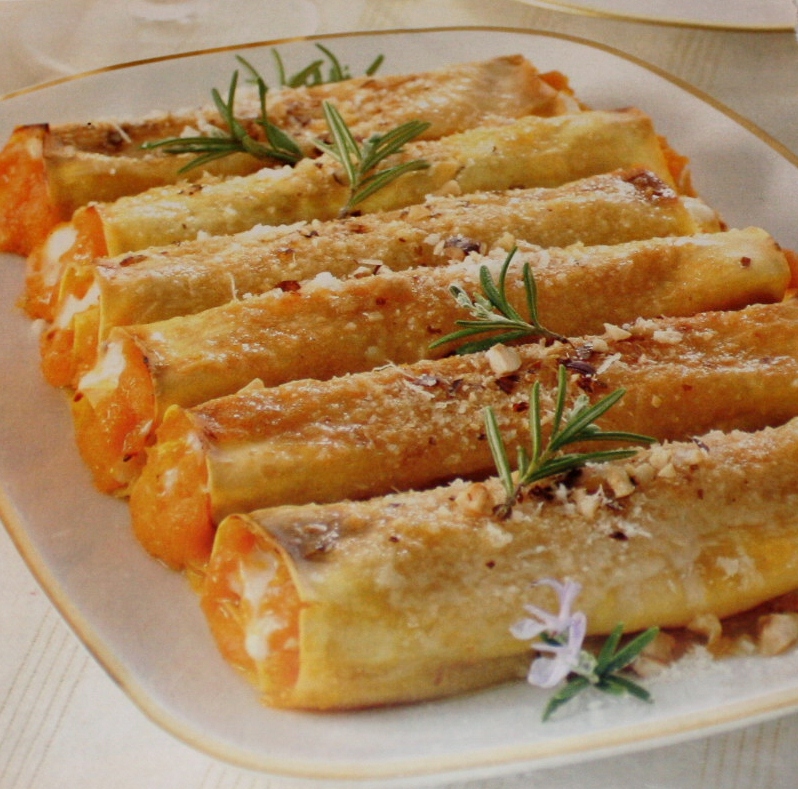 Cannelloni zucca e funghi