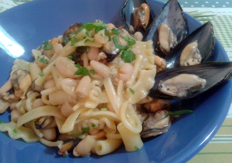 pasta fagioli e cozze