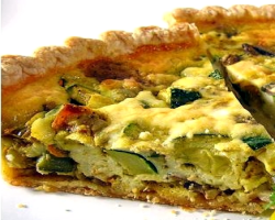 Tortino di formaggi con verdure