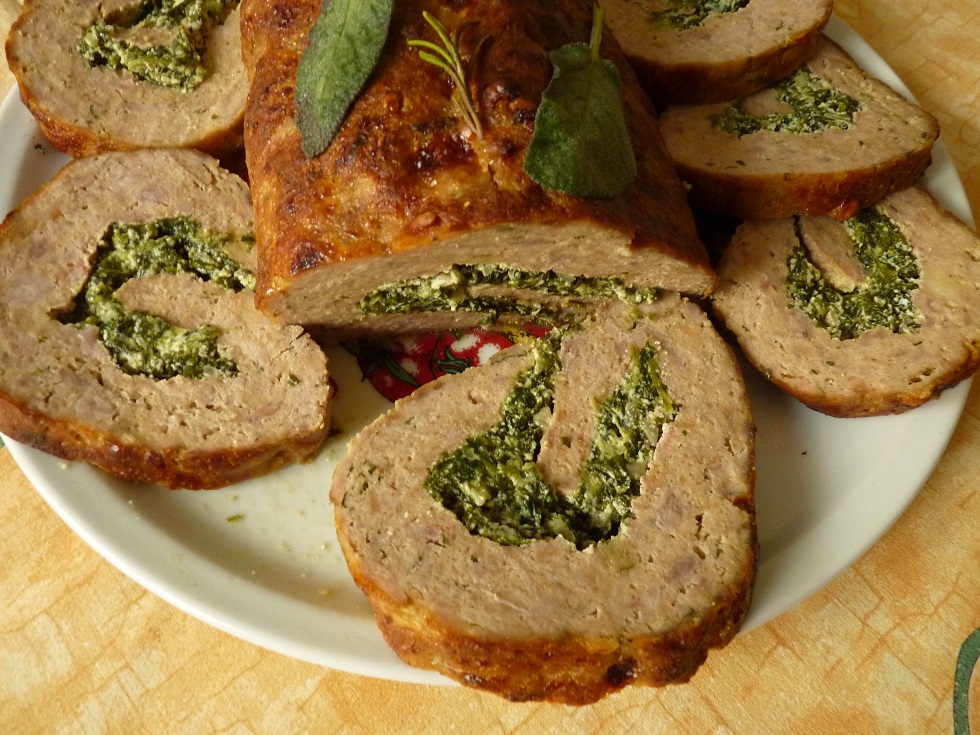 Polpettone con spinaci e ricotta di bufala