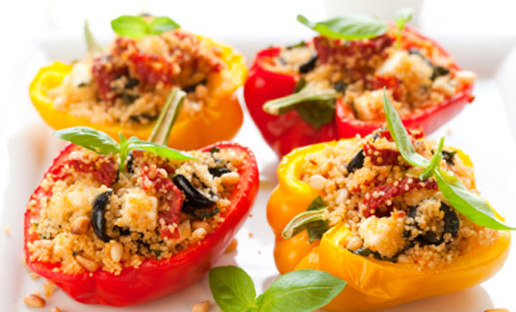 Peperoni ripieni con cous cous