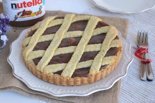 Ricetta Crostata con crema alla nutella