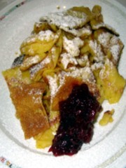 Kaiserschmarren – Frittata dolce ai mirtilli