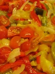 Peperonata con mele della Val di Non