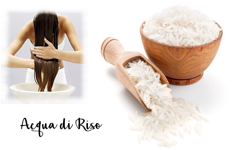 Maschera  di riso per capelli