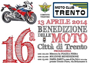 Motoraduno Trento: XVI Benedizione delle moto