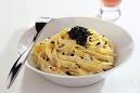 Linguine al limone con caviale