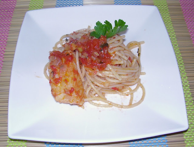 Spaghetti croccanti al baccalà