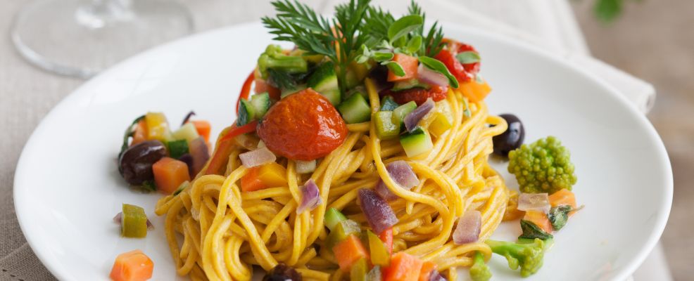 Spaghetti con verdure