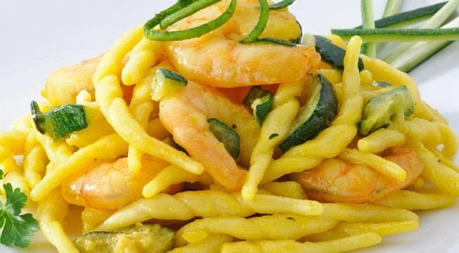 pasta con gamberetti e zucchine