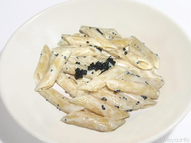 Le penne alla vodka e caviale