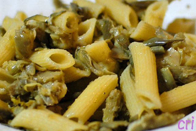 La pasta ai carciofi