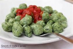 gnocchi ricotta e spinaci