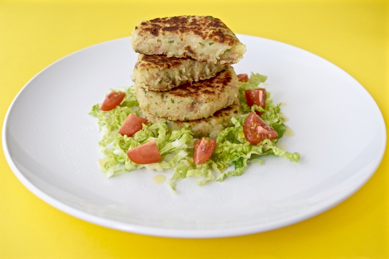 Hamburger di tonno e patate