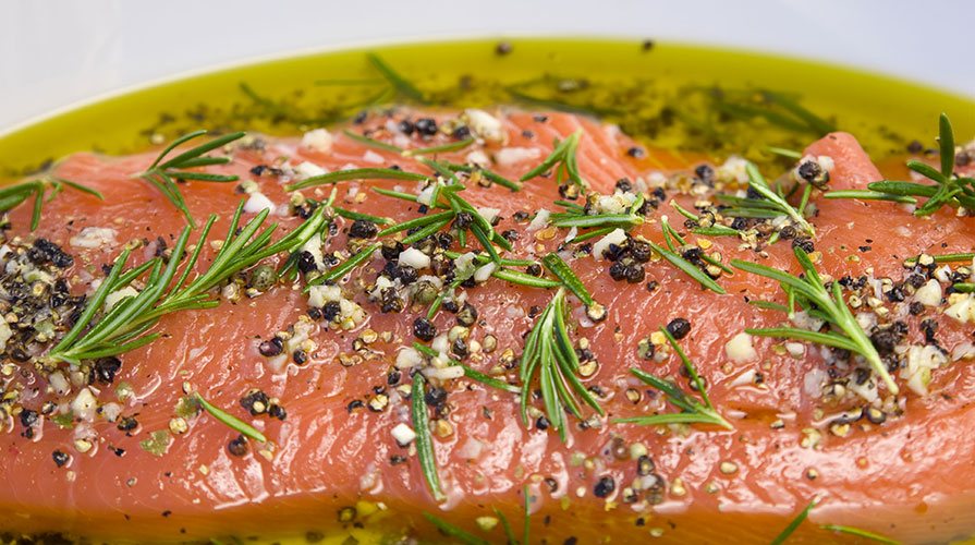 Salmone marinato