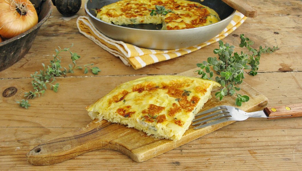 Frittata di cipolle di primavera