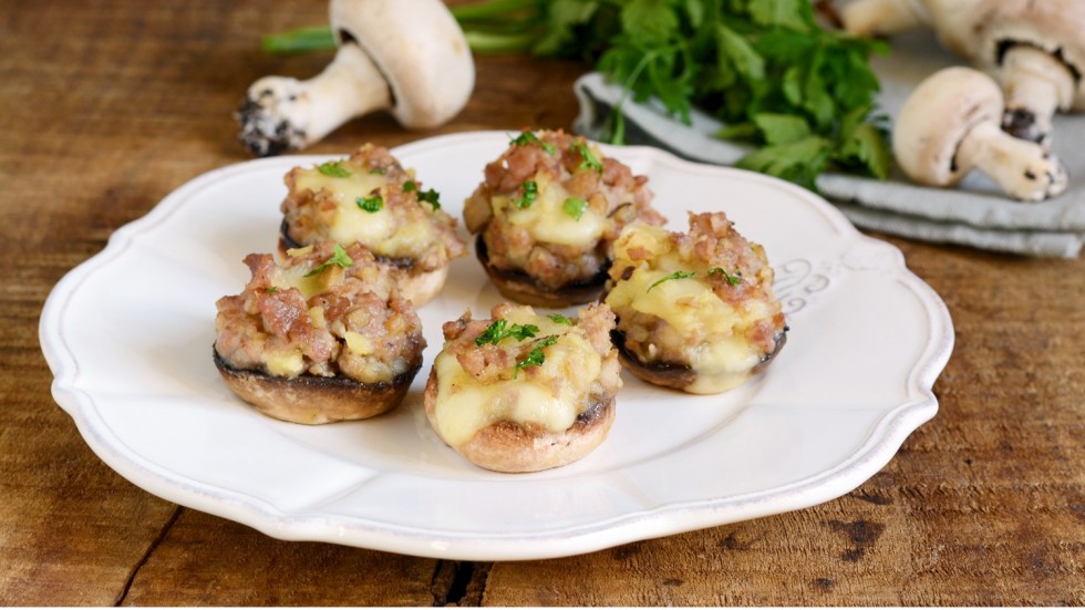 Funghi champignons ripieni al forno