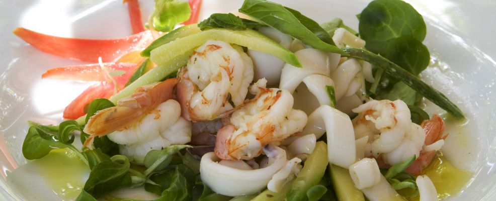 insalata di mare con verdure