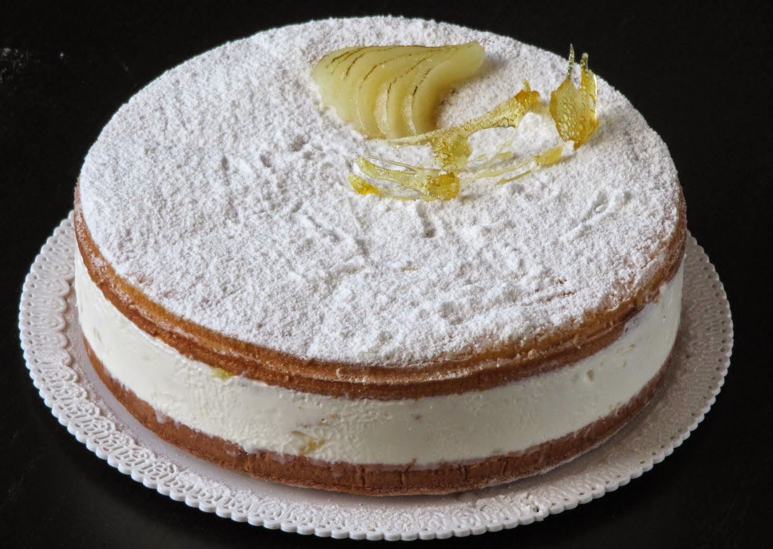 Torta di ricotta e pere