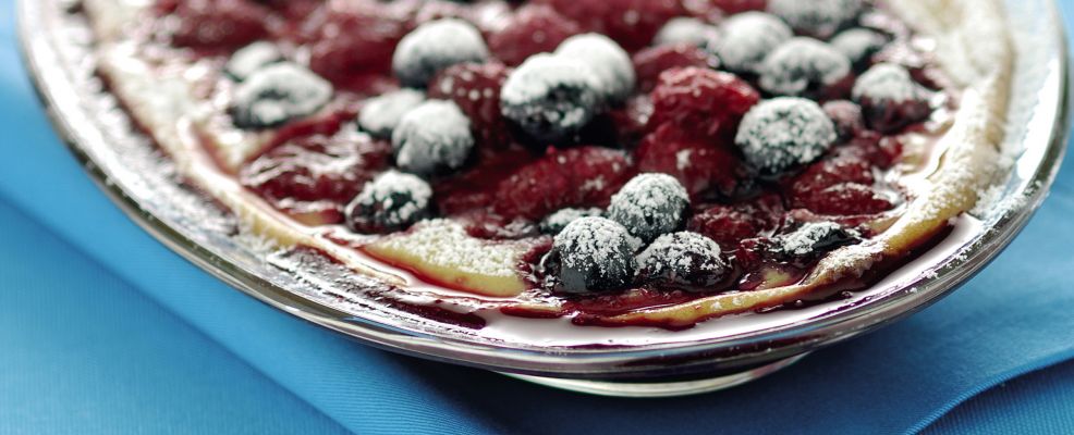 Sbriciolata frutti di bosco, mela e zenzero