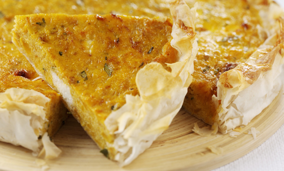 Torta salata di zucca