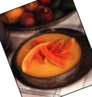 Flan di Papaya